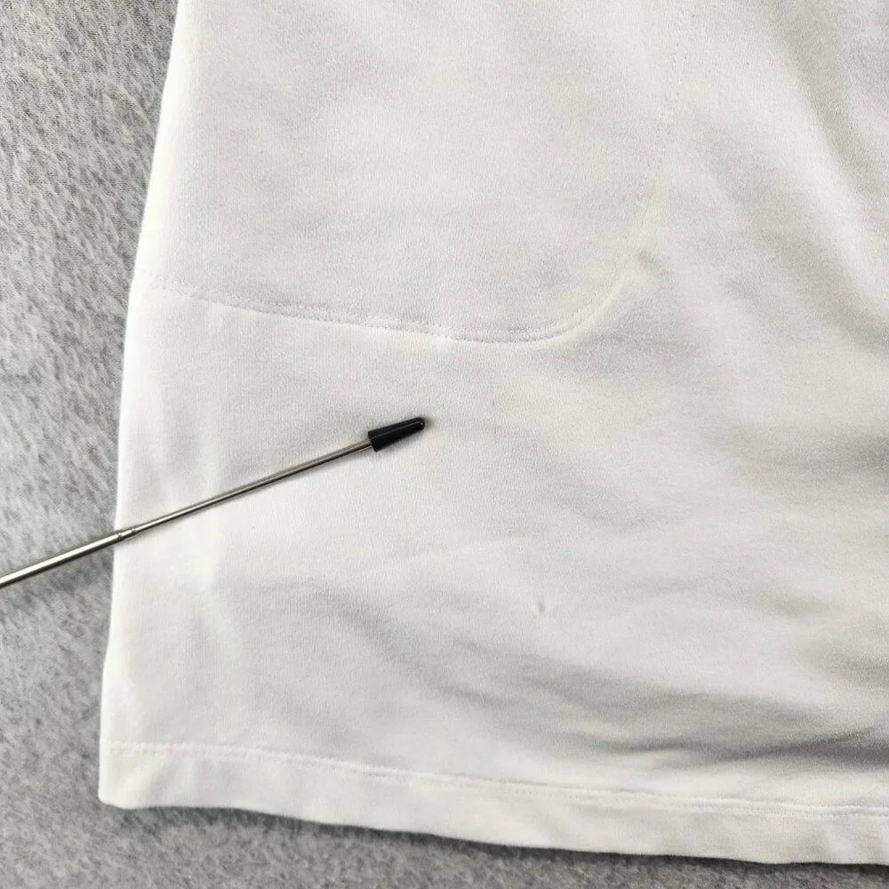 Footjoy Skort Womens L White Jersey Knit Zip Pocket Short Lined Skirt Golf FJ - Picture 3 of 13